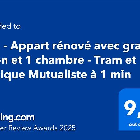 102 - Appart Renove Avec Grand Salon Et 1 Chambre - Tram Et Clinique Mutualiste A 1 Min Grenoble Exterior photo
